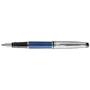 Waterman Expert Deluxe Fountain Pen Metallic Blue/Chrome