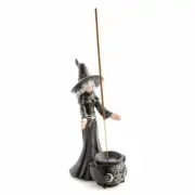 Witch And Cauldron Incense Burner : NEW
