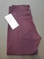 Lululemon Women's Invigorate HR Crop 23” Everlux LW6BDVS CSSI Maroon Size 10