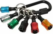 Yardwe Keychain Extension Bar Carabiner Set Sturdy Keychains for Outdoor Activities