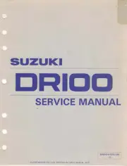 NOS Genuine Suzuki Dealer Service/Repair Manuals (2) DR100 SP100 1983