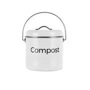 Kitchen Trash Bin with Carbon Filters 3.5L Compost Bins Food Waste Container Can