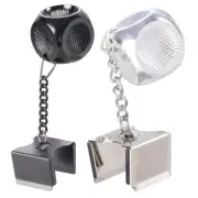 2 in 1 Billiard Chalk Box Holder Dices Shape Billiard Pool Cue Tip Pricker