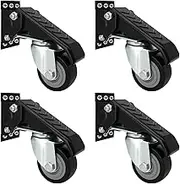 4Pcs Workbench Caster Moving Wheels Retractable Swivel Castors for Equipment Table