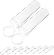 BCOATH 10pcs Coin Tubes Coin Storage Holders Easy to Open for Collectors