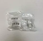 (2-Pack) Lasco 3/4" x 1/2" PVC Garden Hose Adapter, Male