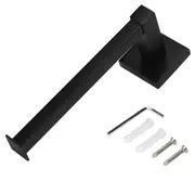 Black Wall Mounted Rack Toilet Roll Paper Holder Bathroom Tissue Rack Storage Shelf