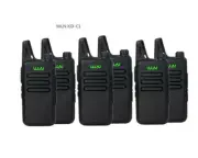 6pcs WLN KD-C1 Mini Wiress Walkie Talkie UHF Handheld Two Way Radio station