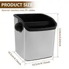 Coffee Knock Box 700ml Large Capacity Espresso Knock Bin Stainless Steel Esp