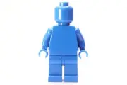 NEW LEGO® Blue Monochrome Minifigure (Genuine LEGO - Not Wiped)