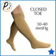 Presadee Traditional Closed Toe 30-40 mmHg X-Firm Compression Leg Calf Socks