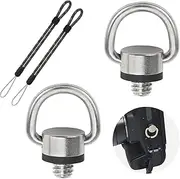 2 PCS Camera Mounting Screw, 1/4" Screw for Camera Strap D-Ring, 11/4" Eyelet, Tripod, Qr Plate and Tripod Accessories(D-Ring)