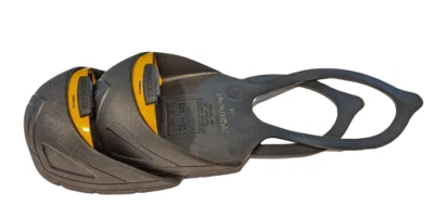 New Low-Profile Steel Toe Cap Safety Overshoe w/ Rubber Backstrap, Medium Yellow