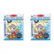 2x Melissa & Doug My First Paint Pirates, Space, Construction & More Toy 3y+