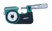 Insize INDICATING MICROMETER, 1-2", micrometer head graduation .0001", dial indi