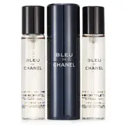 Chanel Bleu De Chanel Eau De Toilette Travel Spray & Two Refills 3x20ml/0.7oz