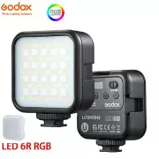 Godox LED 6R RGB LED Video Light HSI 36000 Colors CCT Bicolor 3200K-6500K