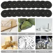 54Pcs 32mm Resin Cutting Disc For Dremel Rotary Tools Wheel+Shank Grinding C,C