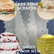 NEW!! HQ Acrylic Cake Edge Scraper | 18 Models | Butter Cream Decoration Baking