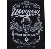Warrant Louder Harder Faster Patch Official Metal Rock Band Merch