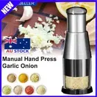 Manual Hand Press Garlic Onion Chopper Vegetable Food Chopper Processor Dicer AU