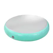 Powertrain Inflatable Air Track Spot Exercise Gym Gymnastics Tumbling Round Mat - Green