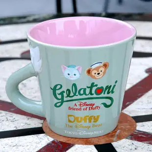 日本Disney東京迪士尼Duffy好朋友Gelatonia傑拉東尼貓咪馬克杯-最後一個絕版品