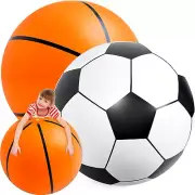 2 Pcs Giant Inflatable Sports Balls Large Inflatable Beach Ball Inflatable Ball