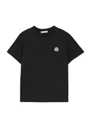 Moncler Kids Logo Cotton T-shirt (8-10 Years) - Black - 8 Years 8 years