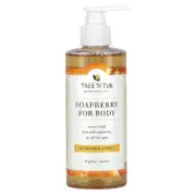 Tree To Tub, Soapberry Moisturizing Body Wash Soap, Sulfate Free, pH Balanced for Dry, Sensitive Skin, Citrus, 8.5 fl oz (250 ml)