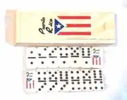 MINI Puerto Rico Flag Double Six Dominos Dominoes Boricua Rican * TRAVEL SIZE *