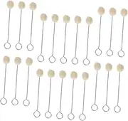 SEWACC Leather Dye Tool Wool Daubers Ball Brush with Metal Handle Dye for Wool