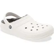 CROCS ™ Classic Lined Slipper in White/Grey at Nordstrom, Size 14