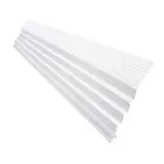 Hoover Dam 3 ft. White Metal Mesh Gutter Guard