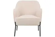 ONEX HuGo Boucle Upholstered Armchair Ivory