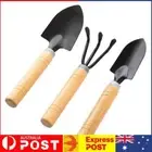 3Pcs Mini Garden Tool Set Wooden Handle Shovel Rake Shovel Bonsai Tools Set