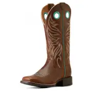 Ariat Women's Round Up Ryder Western Boot Sassy Brown - 10017390, Sassy Brown