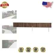 DIY Garden Border Edging Kit - 8 Flexible Sections with Pre-Attached Stakes
