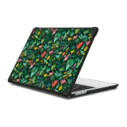 MacBook Air 13-inch (M2 - M4) Bounce Case GREEN TROPICAL BIRDS