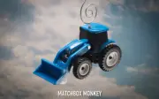 Custom New Holland Farm Tractor Front End Loader 4WDm Christmas Tree Ornament