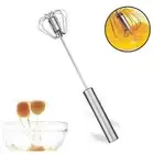 Semi-Automatic Egg Whisk Hand Push Egg Beater Stainless Steel Blender Mixer New