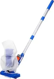 MOTHNUR Sewage Suction Device Swimming Ground Pool Cleaning Kit Pool Vacuum for Small Above Ground Pool Mini Pool Vacuum for Inflatable Pools Pool Cleaner Pole Aluminum Blue
