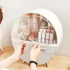 Big Dustproof Cosmetic Storage With Drawer Skincare Jewelry Makeup Organizer Box