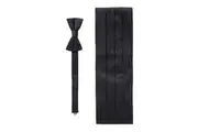 Burton Mens Tie & Cummerbund Set (Black) (One Size)