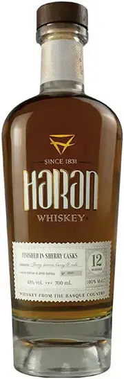 Haran 12 Year Sherry Finish Spanish Whiskey 700ml