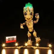 Led Light Set for Lego Groot, Led Lighting Kit for Lego 76217 Marvel I am Groot