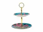 Maxwell & Williams Teas & C's Silk Road 2 Tier Cake Stand Aqua