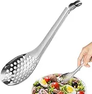Caviar Spoons Tool, Metal Spherification Strainers, Molecular Sticky Set | Small Kitchen Spoon with Fine Holes for Caviar Serving Mixing Tempering
