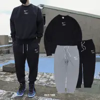 在飛比找蝦皮商城優惠-NIKE NSW SUIT 灰 黑 總部地址 刺繡 棉套裝 