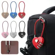 Heart Shaped Padlock 3 Digit Password Lock Luggage Password Padlock Love Lock NW